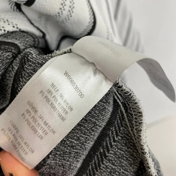 Opening Ceremony NYC Striped Fit & Flare Dress Womens Size XS Gray White Black - Picture 12 of 15